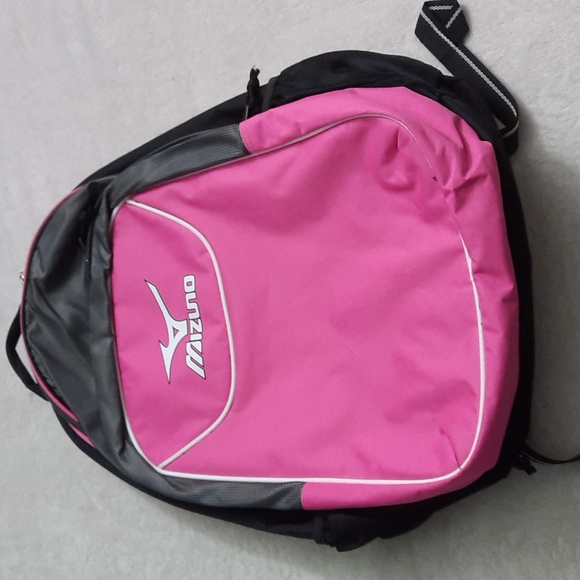 Mizuno Handbags - MIZUNO Softball School Large Bookbag Pink White With Pockets New